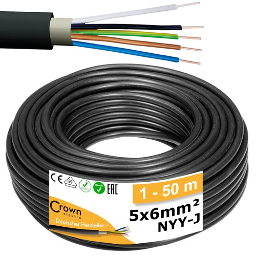 Nyy erdkabel 5x6mm - (5g6), |