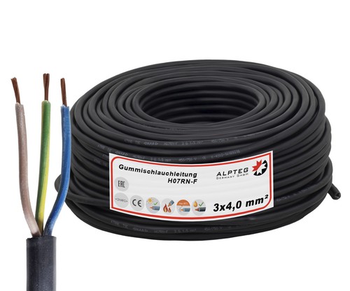 Gummikabel h07rn 3x4 - h07rn-f, 3x4,0mm²